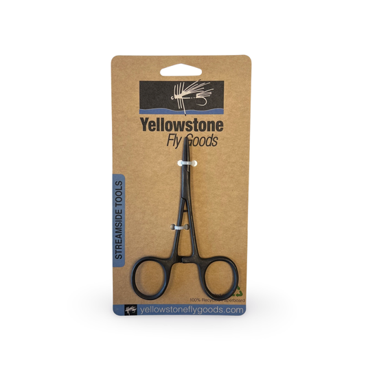 Angler's Forceps - 5" Black Straight