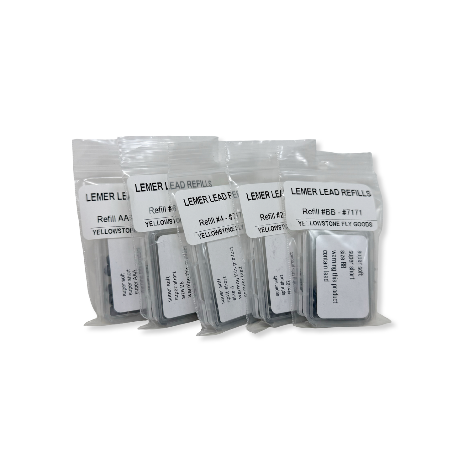 Lemer Lead Splitshot Refills