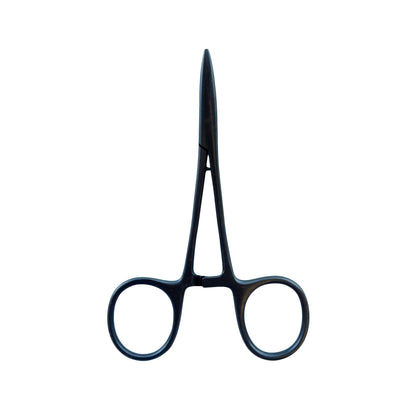 Angler's Forceps - 5" Black Straight
