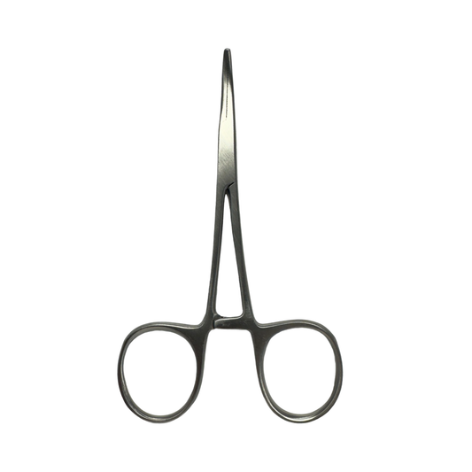 5" Forceps - Silver Curved