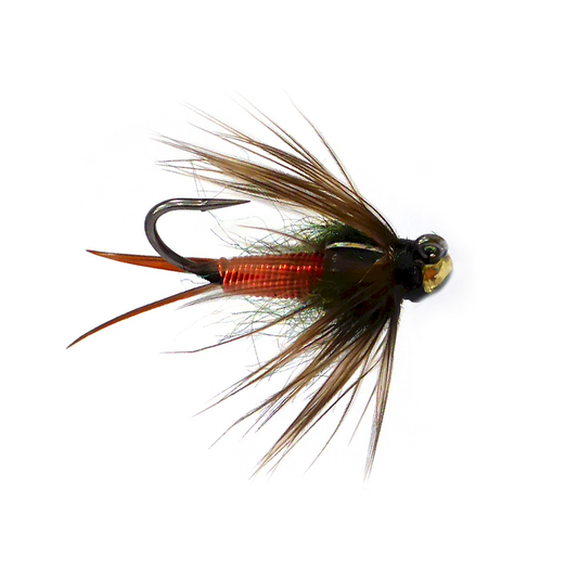 Jig Soft Hackle Copper John - Red