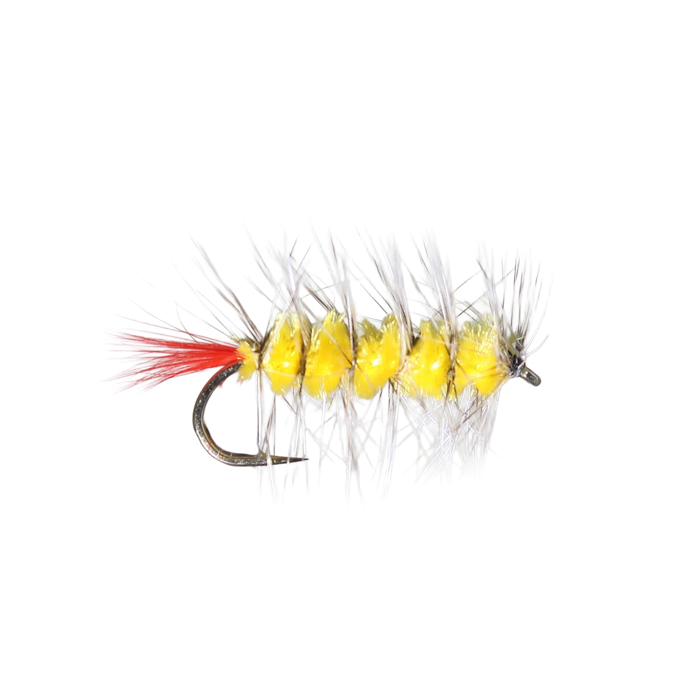 Woolly Worm - Yellow / Grizzly